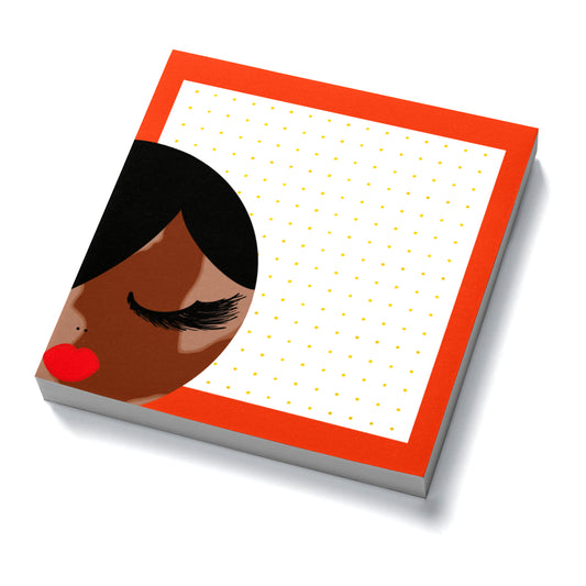 Vanity, Orange Sticky Notes, Dotted Sheets