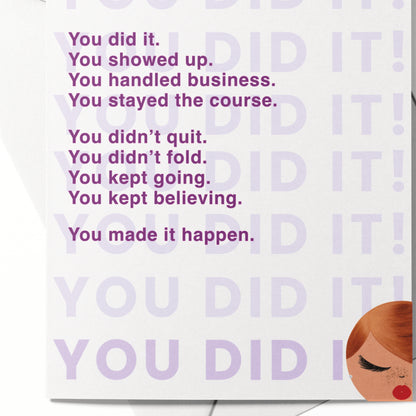 You Did It! Greeting Card