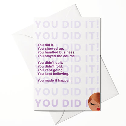 You Did It! Greeting Card