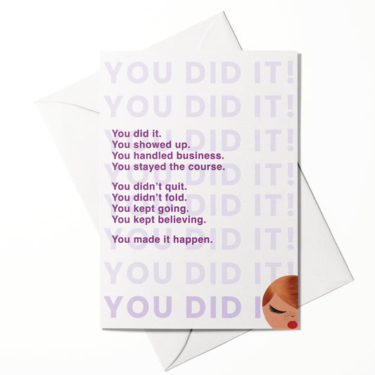 You Did It! Greeting Card