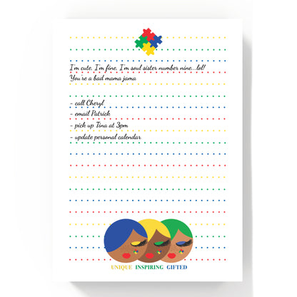 Spectrum Beauties, Autism Notepad 5x7"