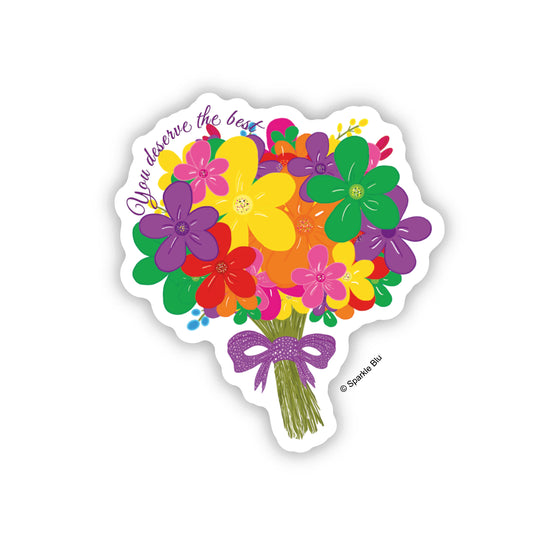 The Best Floral Bouquet, Vinyl Sticker