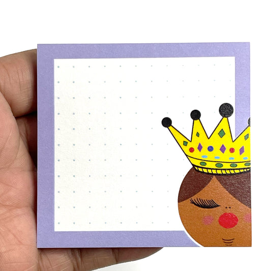 Fluffy Queen Falecia, Purple Sticky Notes, Dotted Sheets