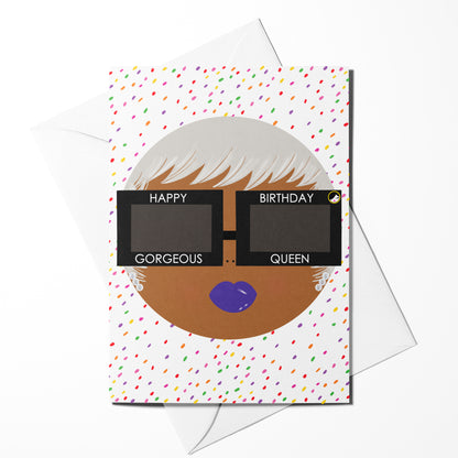 Gorgeous Queen Birthday Card