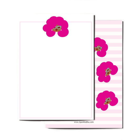 Pink Love Notes, Flat Note Card Set of (8)