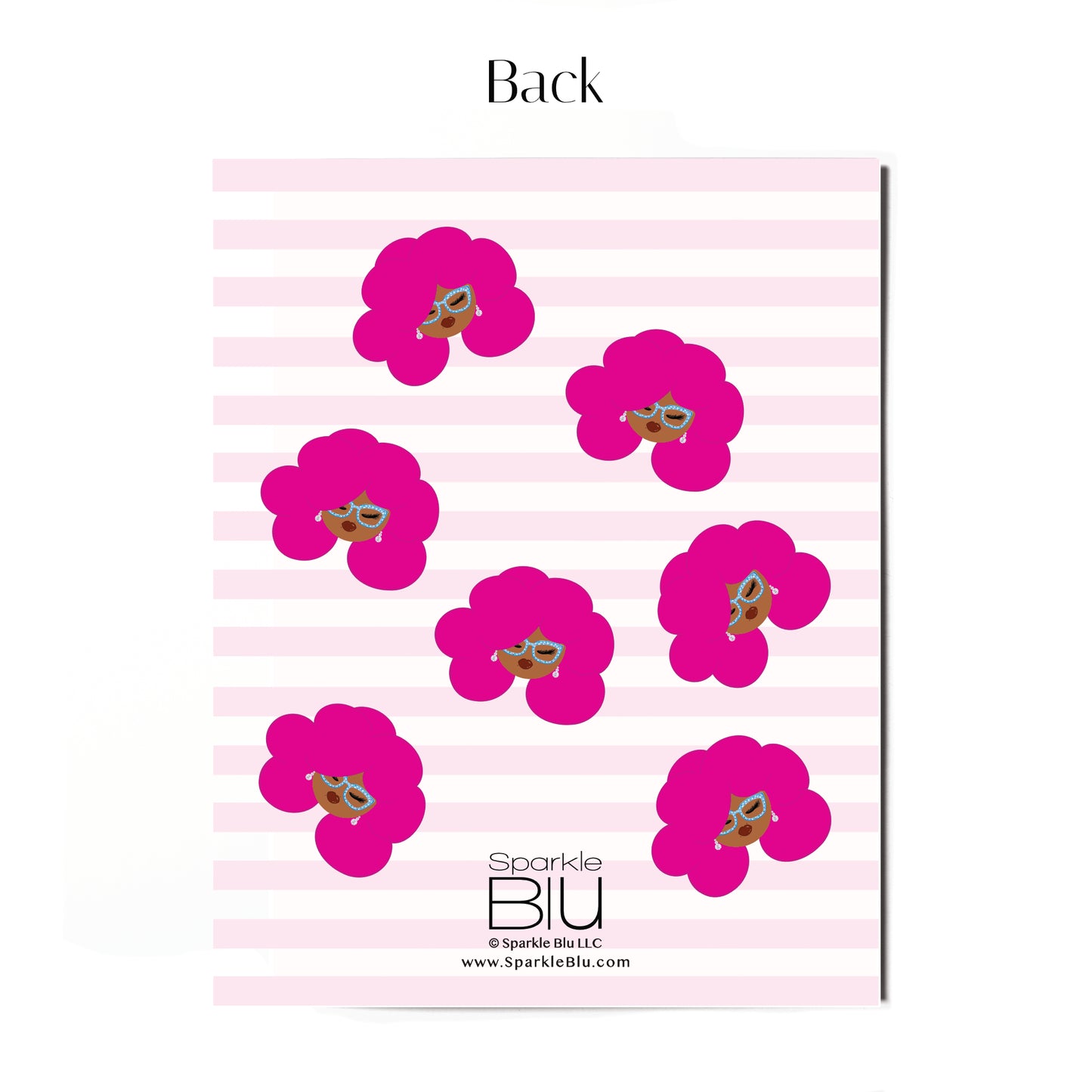 Pink Love Notes, Flat Note Card Set of (8)