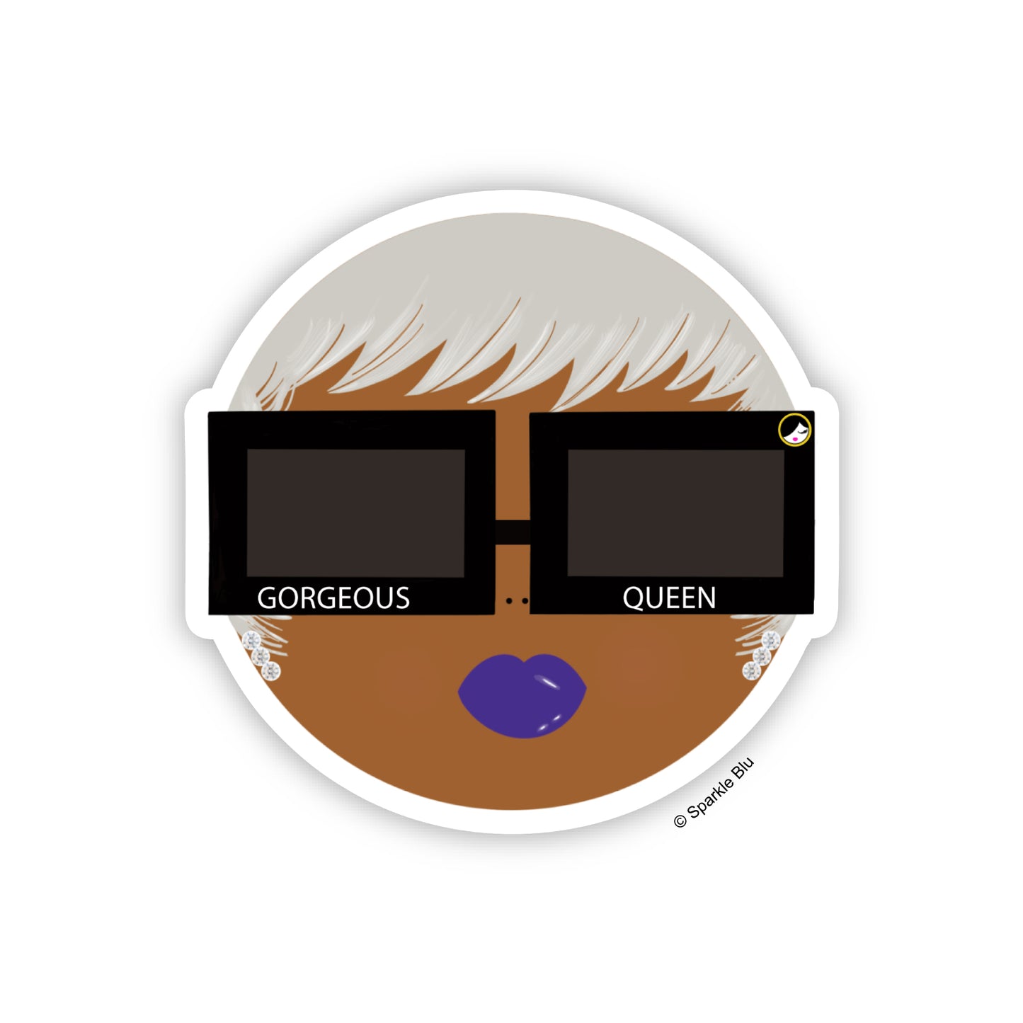 Gorgeous Queen, Vinyl Sticker