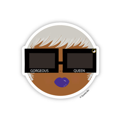 Gorgeous Queen, Vinyl Sticker
