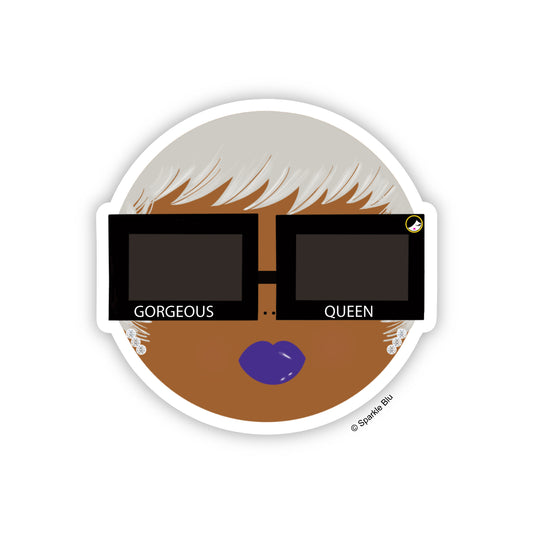 Gorgeous Queen, Vinyl Sticker