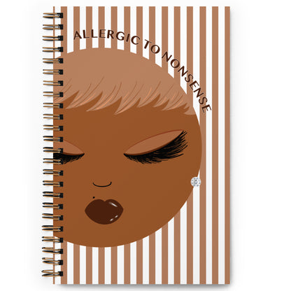 Stephanie, Allergic to Nonsense, 5.5x8.5" Notebook