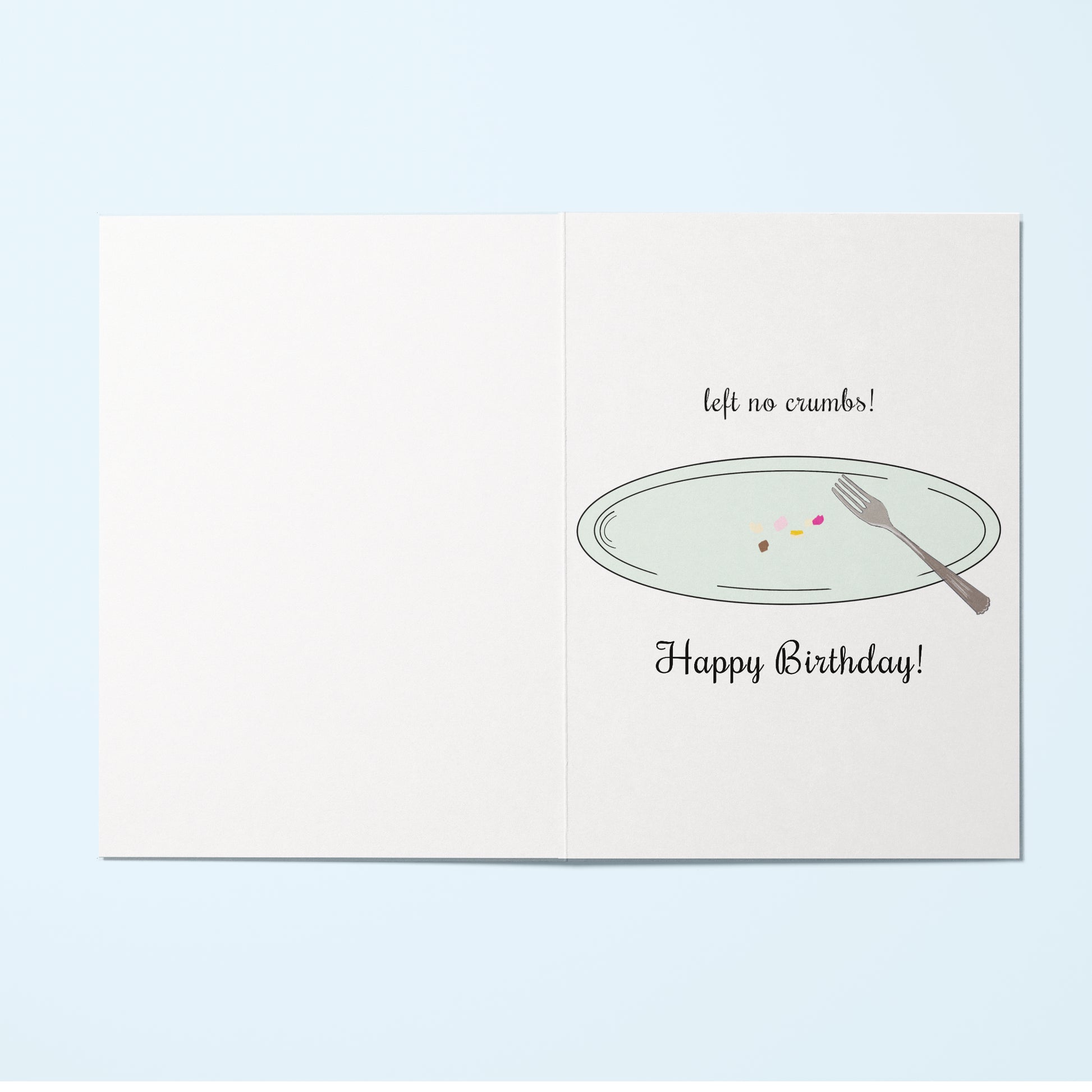 inside birthday card for Black woman on birthday cake with candles