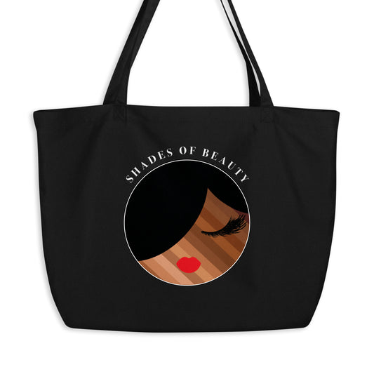 Shades of Beauty, Large Grocery Tote Bag