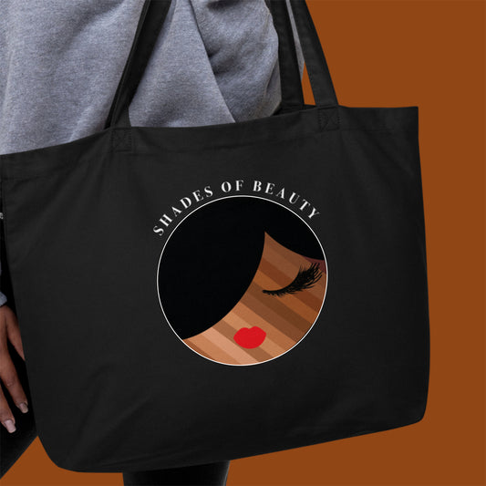 Shades of Beauty, Large Grocery Tote Bag